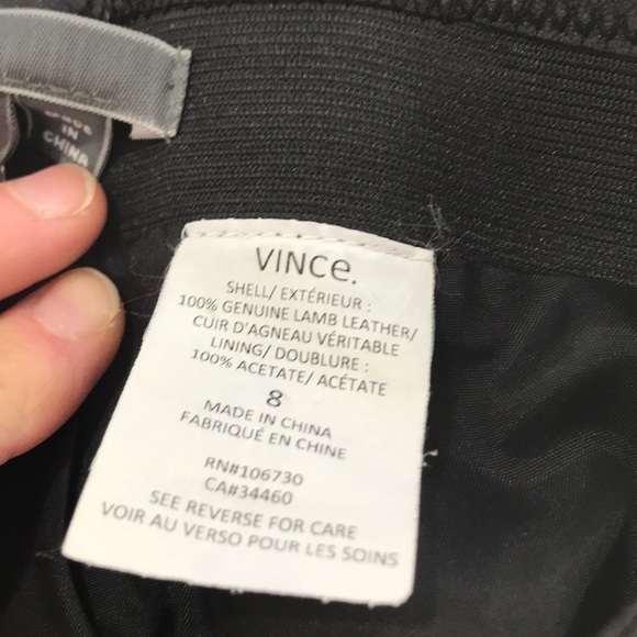 🎉 Vince • Leather Skater Mini Skirt • 8 - Picture 7 of 7